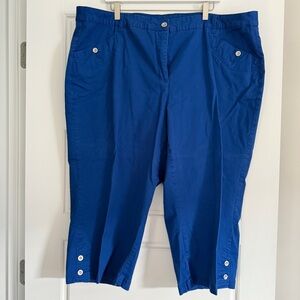 Karen Scott Women Blue Capri Pants